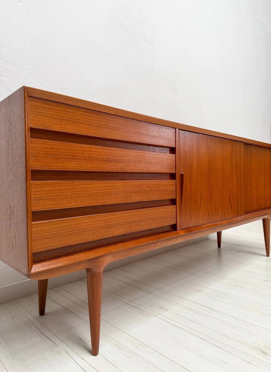 Image 1 of Vintage Gunni Omann Model 18 Teak Sideboard for Omann Jun, Danish Mid-Century Modern, 1960s