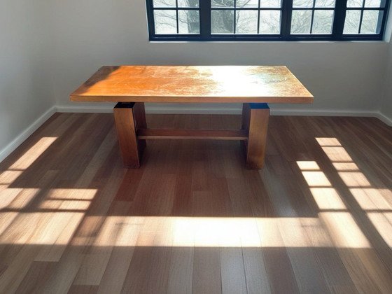 Image 1 of Bernini - Silvio Coppola - Table à manger en noyer - Modèle 611