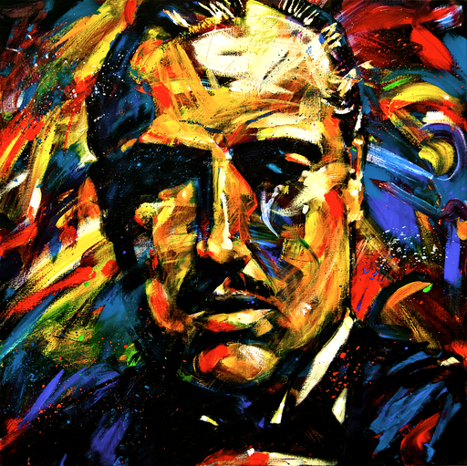 Giclee op canvas van "The Godfather"