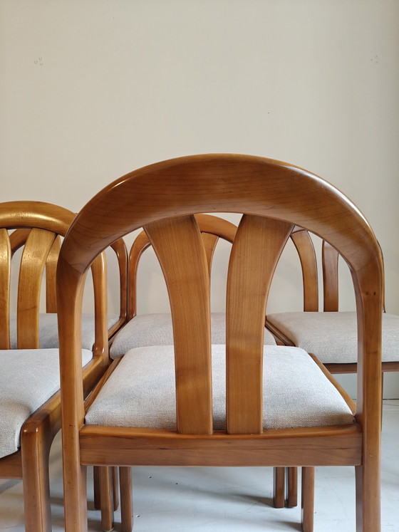 Zes Vintage Eetkamerstoelen Lubke – Wood (photo 11 of 13)