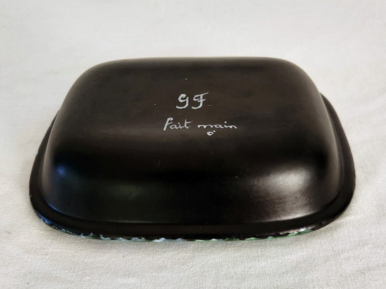 Image 1 of Vide poche signé Gabriel Fourmaintraux Desvres Années 50/60s Vintage