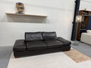 Divano pieghevole Wschillig in pelle marrone 235