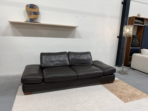 Divano pieghevole Wschillig in pelle marrone 235
