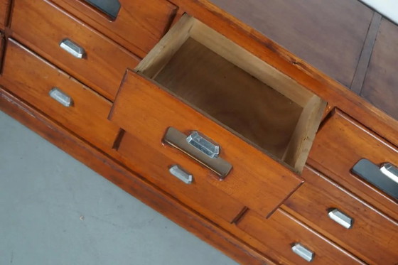 Image 1 of Grande mobiletto da merceria/negozio vintage in pino francese, anni '50