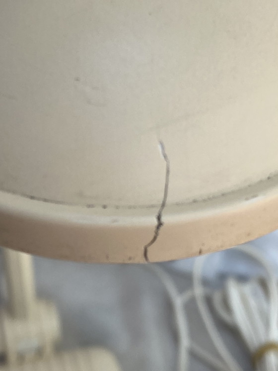 Image 1 of Paire de lampe Finlandaise LIVAL SENIOR année 80 beige et blanc 