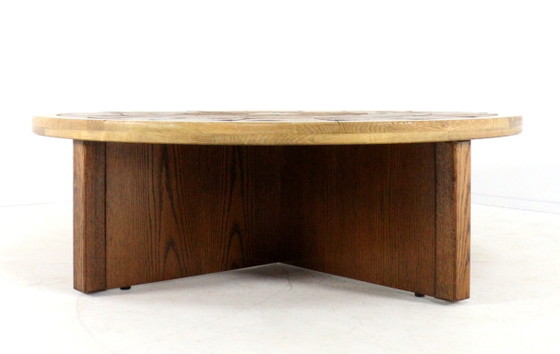 Image 1 of Tue Poulsen voor Haslev mobelfabrik salontafel vintage