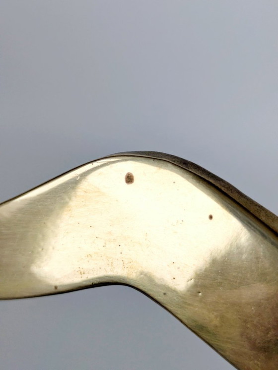 Image 1 of 2 uccelli volanti in ottone di metà secolo: arte murale scultorea minimalista degli anni '60