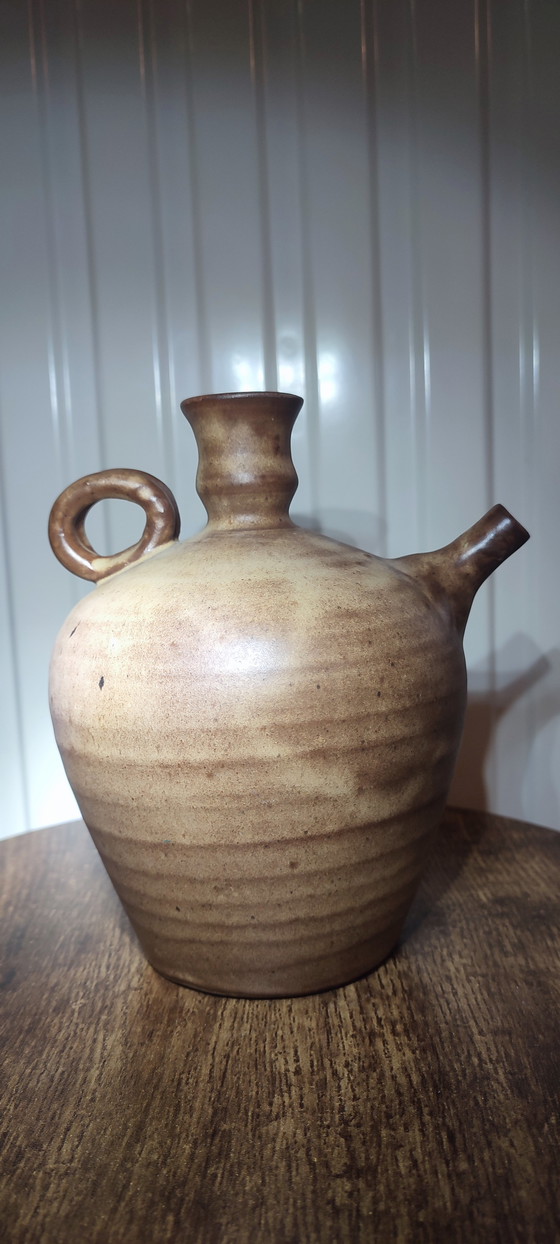 Image 1 of Vallauris Varnished Earthenware Jug