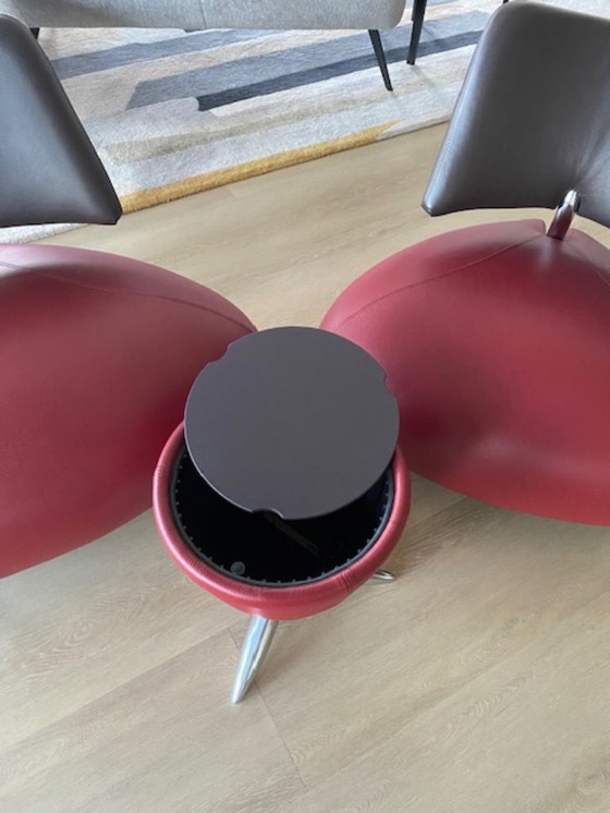 Image 1 of 2x Leolux Pallone avec table