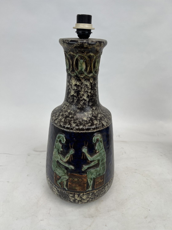 Image 1 of Vintage 1960s table lamp and vase set SKA Malmö Sweden