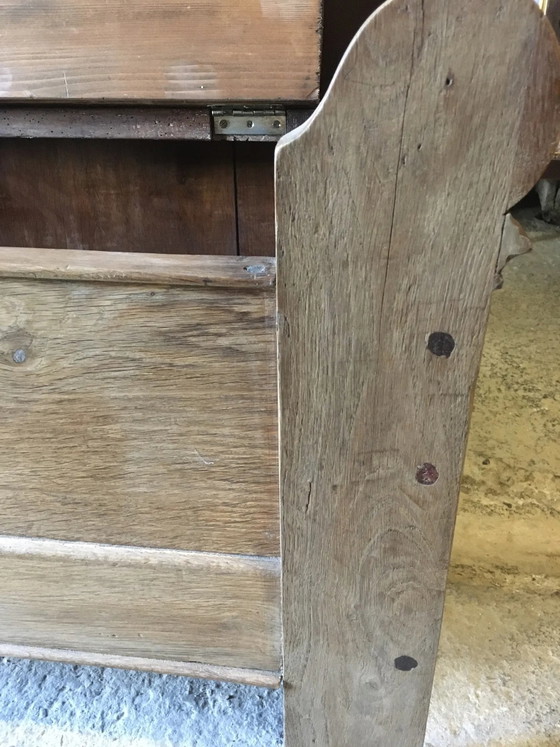 Oak and cherry chest bench – Benches, Vintage (photo 9 of 12)