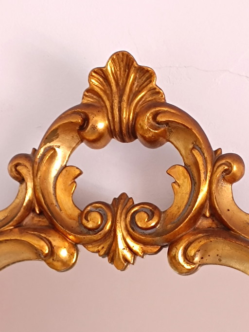 Gilded Solid Wood Mirror Baroque Style