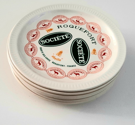 Image 1 of Fromages de France, Fayence de St. Amand Käseteller 6