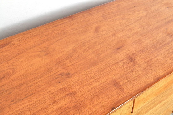 Image 1 of Vintage beech wood chest of drawers / store cabinet 1950s