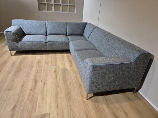 Canapé d'angle Montel Fresh - Tissu - Gris - ZGAN - Design