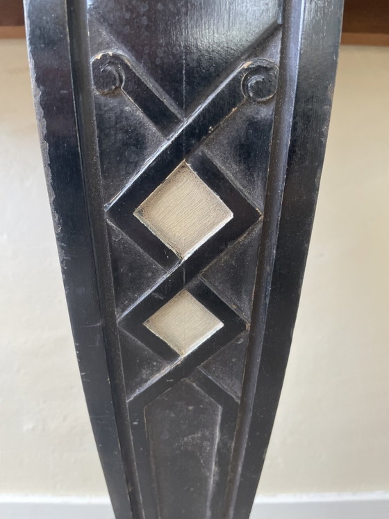Image 1 of Sidetable Console Table Wall Table Half Round French 19th century