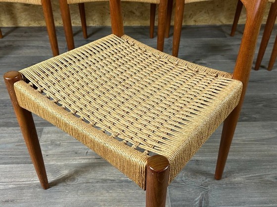 Image 1 of 6x Sedie da pranzo in teak anni '60/'70 di Niels O. Möller per J.L. Møllers anni '60