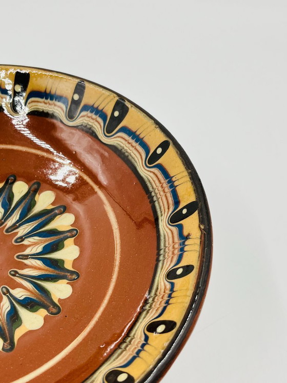 Image 1 of Troyan ceramic footed bowl from Bulgaria