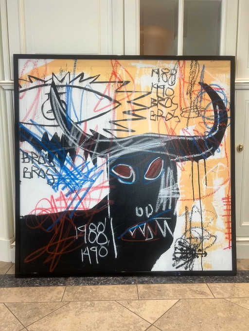 Urban art with a statement: "Picasso and Basquiat" by Freda People (2022)