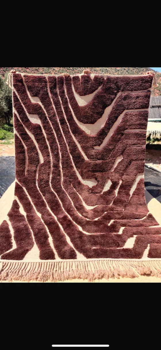 Mrirt vloerkleed 300x200 cm – Dikke premium wol, abstract chocoladepatroon – Vloerkleden en tapijten, Katoen (photo 13 of 13)