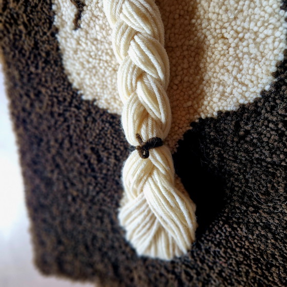 Image 1 of Arazzo da parete vintage in lana anni '70 Smyrna