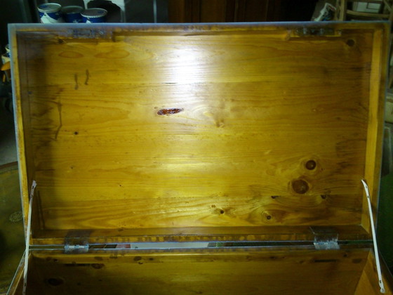 Grande cassapanca ungherese in stile rustico, anni '40 – Cassettiere, Legno (photo 4 of 5)