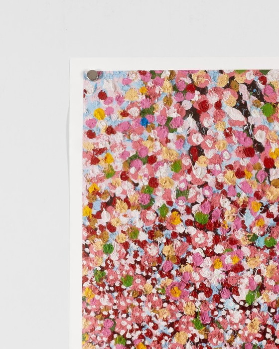 Image 1 of Cerisiers en Fleurs – Originele tentoonstellingsposter van Damien Hirst – Hedendaagse kunst – 80x60 cm