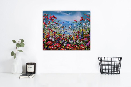 Evelina Vine - Blossoms in Bloom - Artist Painting – Paintings & Drawings, Canvas (photo 6 of 9)