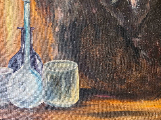 Dipinto a olio vintage di alchimista di metà secolo – Dipinti e disegni, Tela (photo 10 of 16)