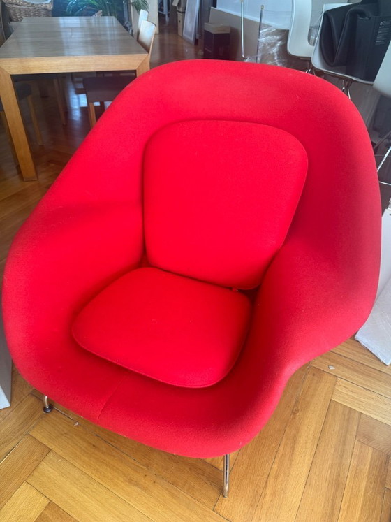 Sedia Womb originale di Knoll, disegnata da Eero Saarinen. – Poltrone, Textile (photo 5 of 11)