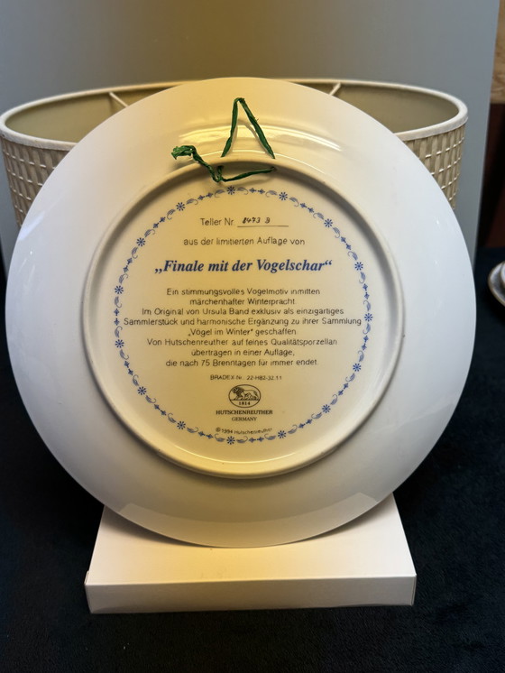 Image 1 of 🐦 „Vögel im Winter“ | Handbemalte Porzellanteller für Sammler | Hutschenreuther | Limitierte Auflage | Neuwertiger Zustand
