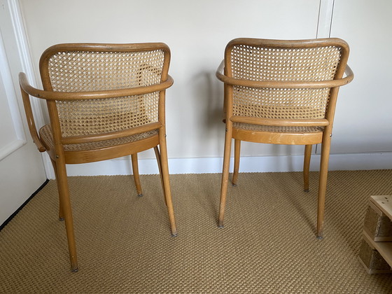 Image 1 of 2 sedie vintage TON ispirate a Thonet (Hoffman) 811