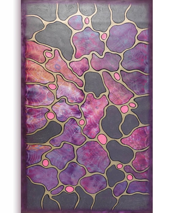 Image 1 of Kubisme A1431 - abstract schilderij XXL