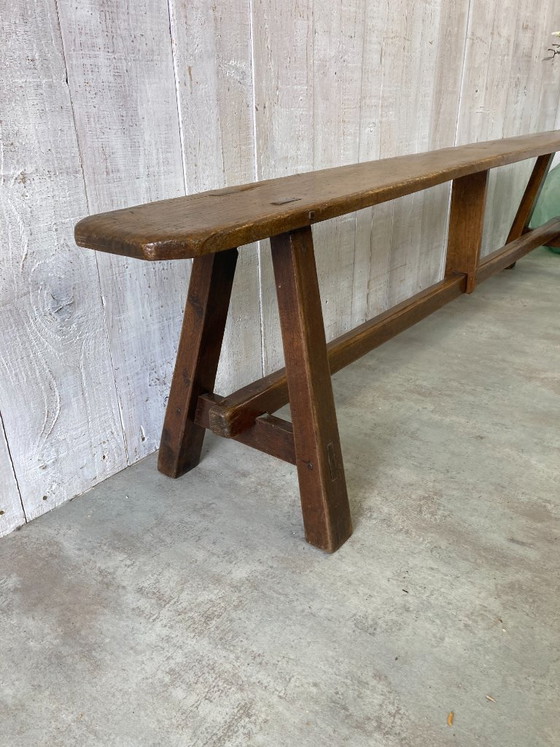 Antieke Boerenbank 205cm – Bankjes, Wood (photo 6 of 10)