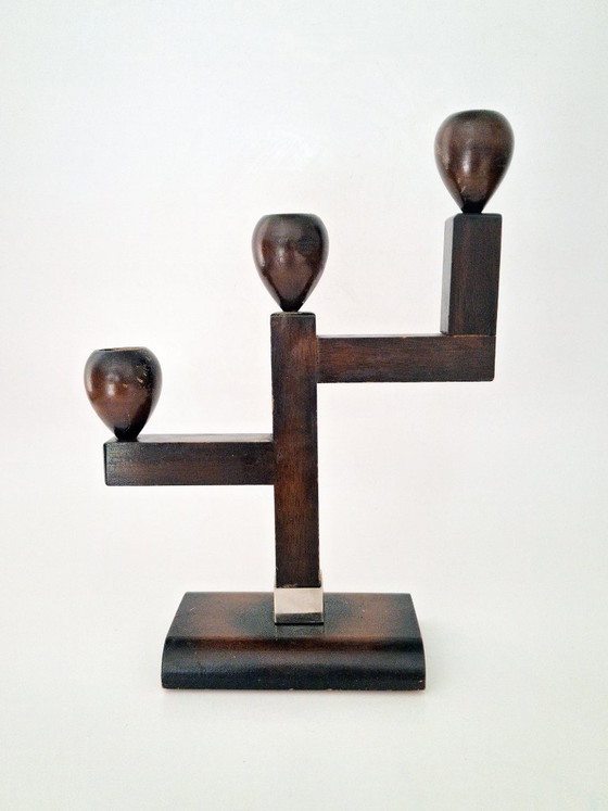 Kandelaar Set Art Deco – Kandelaars en kaarsen, Wood (photo 8 of 17)