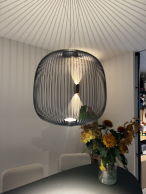 Image 1 of Foscarini spokes 2 midi lampada a sospensione 45cm LED nero