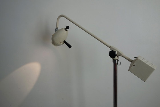 Lampada da terra da dentista vintage, Germania anni '60, Soux, Lampade da terra, Metallo, Plastica, Crema (foto 12 di 15)