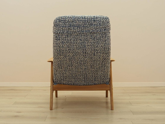 Sillón Kontour de Alf Svensson para Fritz Hansen, estructura de teca, década de 1960. – Sillones, Textile (photo 7 of 15)
