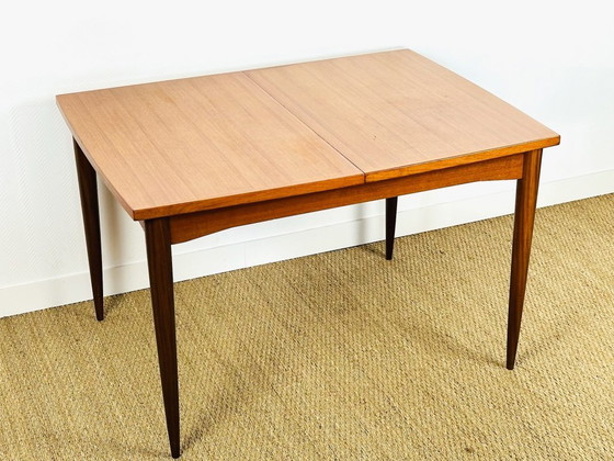 Image 1 of Uitschuifbare Scandinavische teakhouten eettafel, 1960