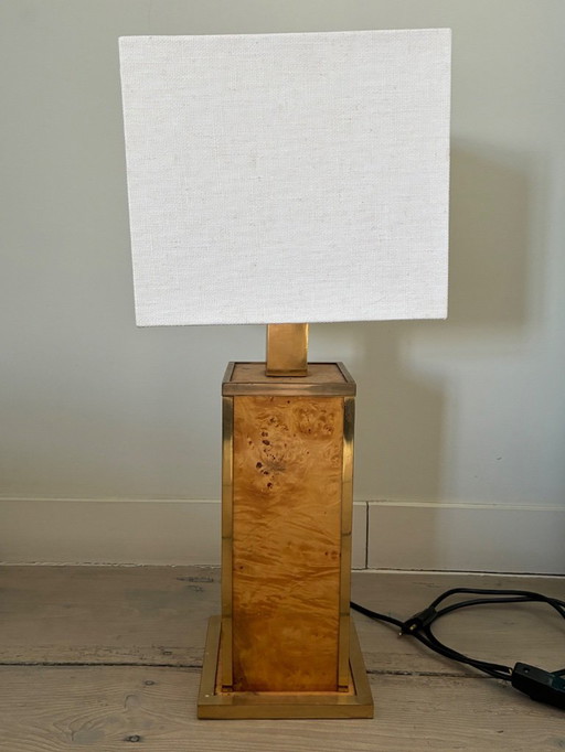 Lamp burr walnut