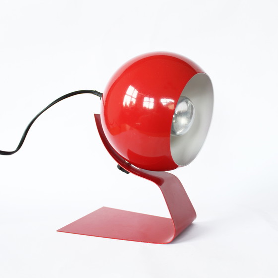 Image 1 of Adjustable Red Table Lamp