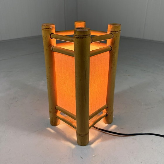 Image 1 of Rattan table lamp 1970s