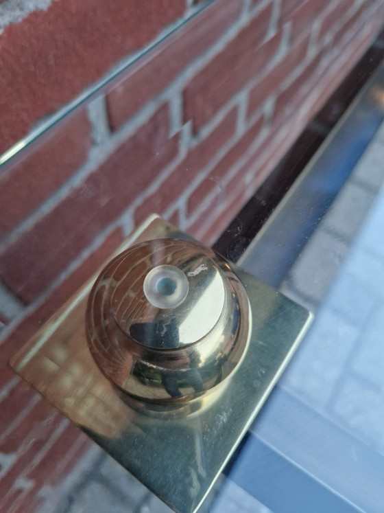 Image 1 of Mesita auxiliar de estilo Hollywood Regency/Art Deco, década de 1980.