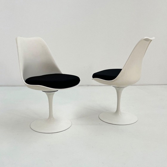 Image 1 of Set of 4 Swivel Tulip Dining Chairs by Eero Saarinen for Knoll, 1970s