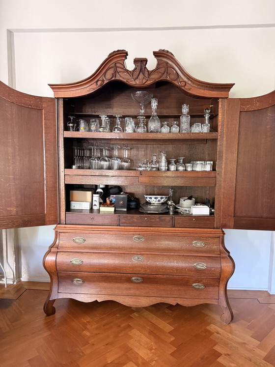 Cabinet ventral antique – Meubles de rangement, Wood, Brass (photo 5 of 5)