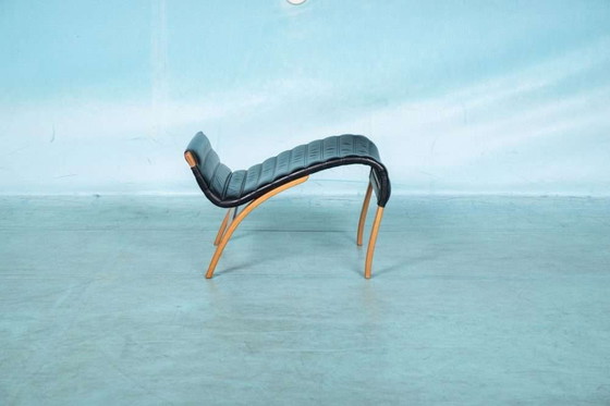 Image 1 of Design Lounge armchair & stool 70s Bruno Mathsson Pernilla
