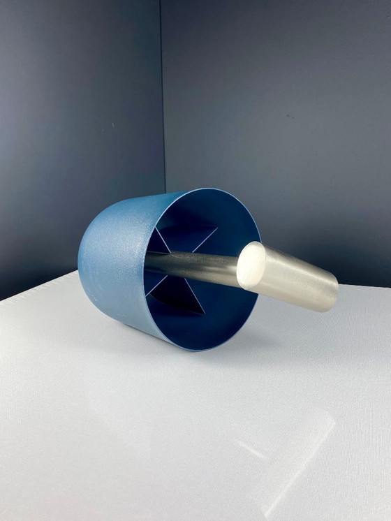 Image 1 of Cesta portátil XLBoom - Portalápices - Organizador de escritorio - Acero inoxidable - Azul