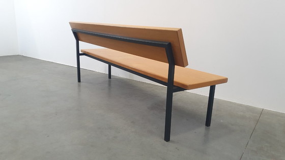 Image 1 of vintage industrial retro wooden bench design 60's