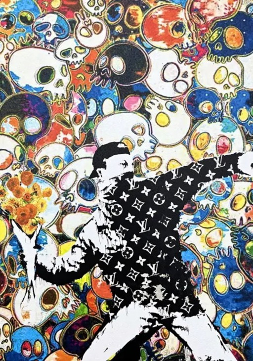 Death Nyc - Lanciatore di fiori di Banksy e Louis Vuitton - Edizione limitata con certificato