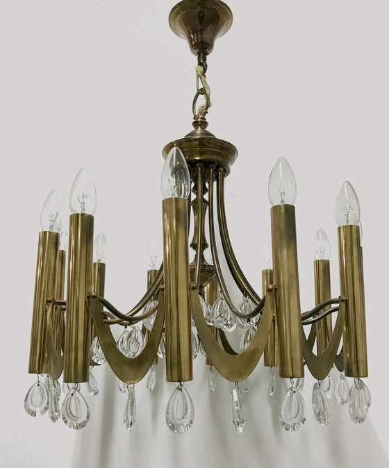 Image 1 of Lampadario neoclassico di Gaetano Sciolari, anni '60